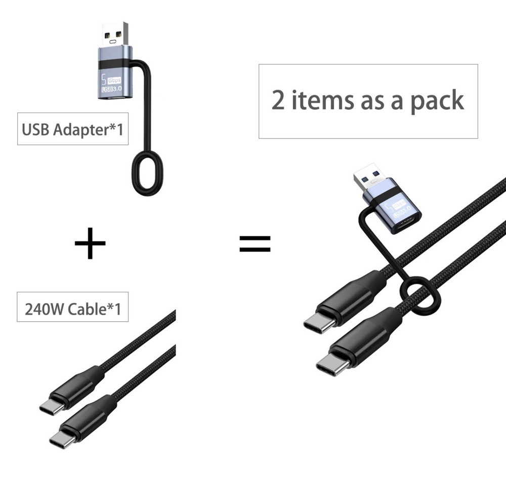 Heavy Duty Braided USB C Type-C Fast Charging Data Sync Charger Cable