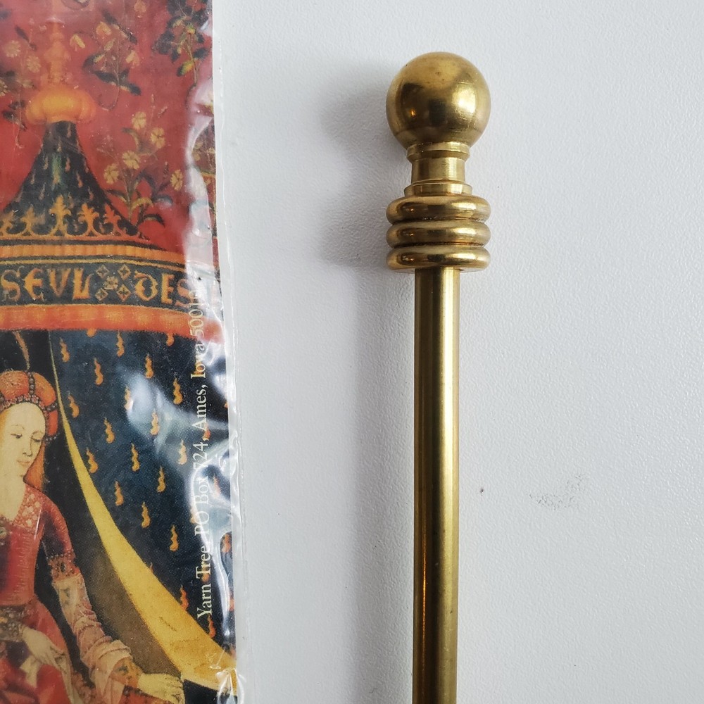 Solid Brass Bellpull Hardware from Yarn Tree Item 3551 4.5" Vintage
