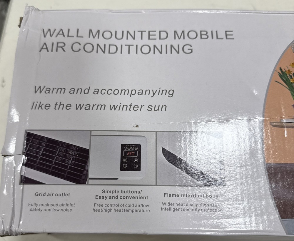 Wall Mounted Mobile Air Conditioner L-2008 Adjustable Cooling & Remote Control
