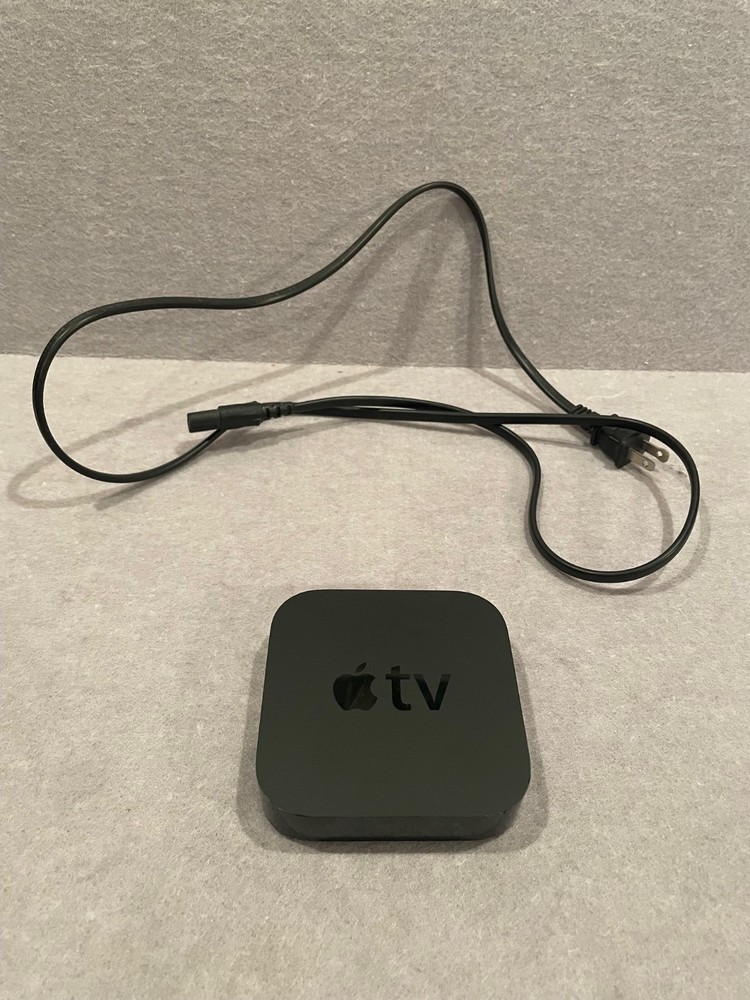 APPLE TV BLACK MODEL A1469 WITH POWER CABLE 3RD GEN
