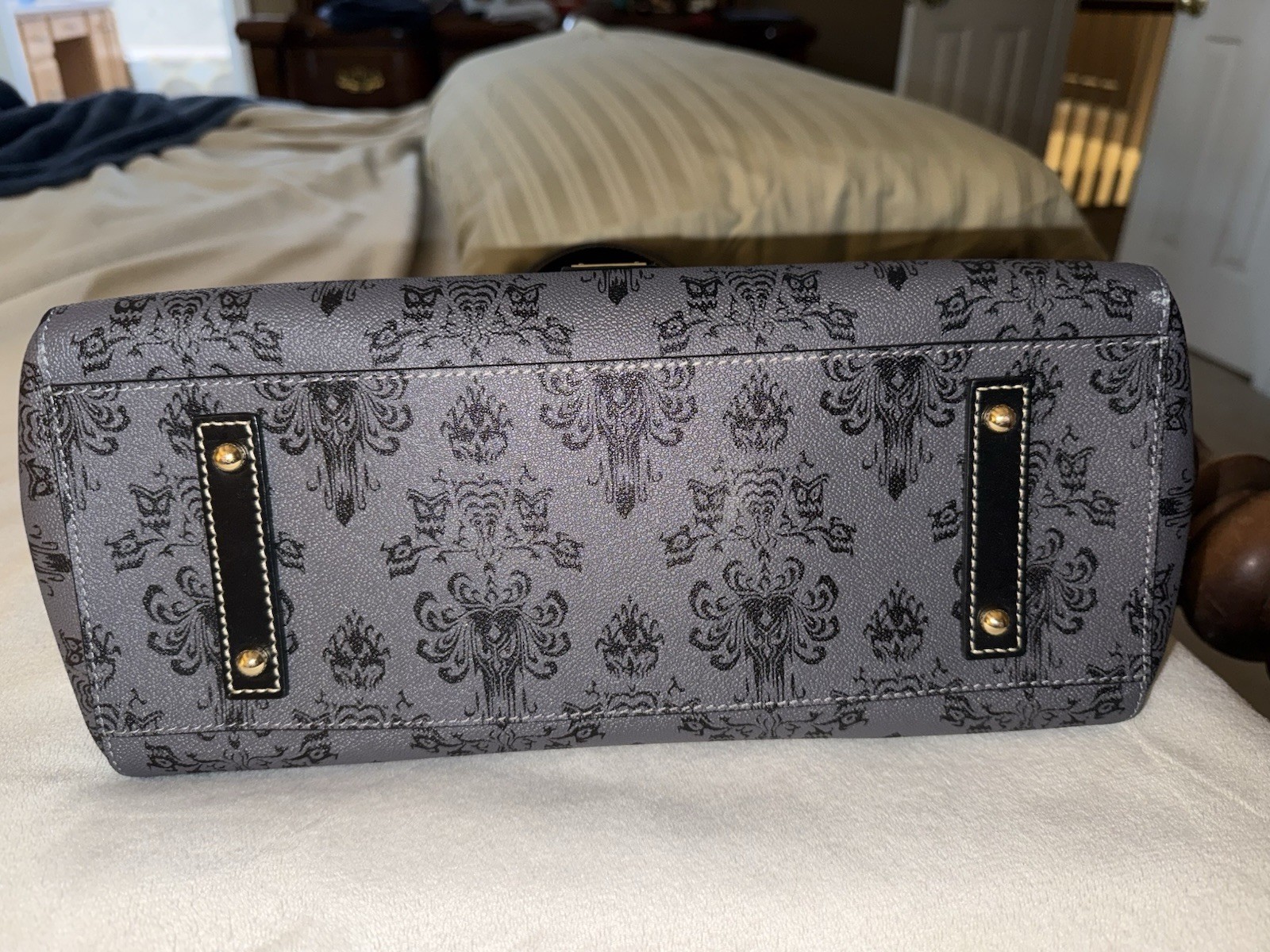 Disney Dooney Bourke Haunted Mansion Wallpaper Satchel Crossbody Purse Bag