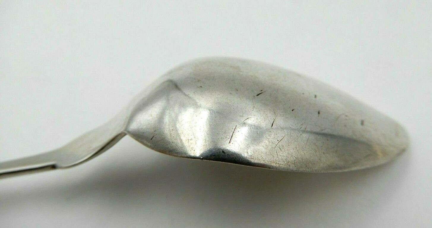 ANTIQUE SET OF TWO E.S. HUNTINGTON CO. (CT) MONOGRAMMED COIN SILVER SPOONS