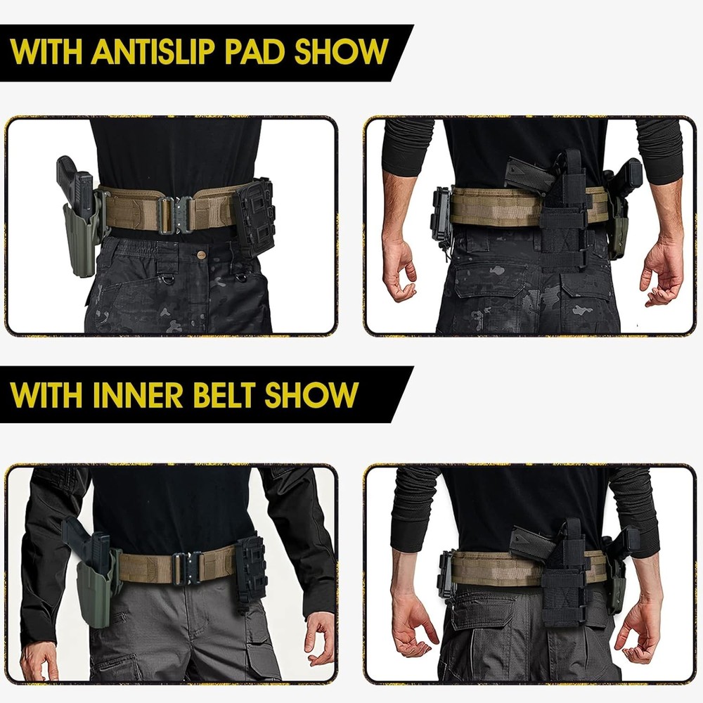 Versatile Tactical Molle Belt - Quick Release, 1.75" Inner & Heavy Duty Outer