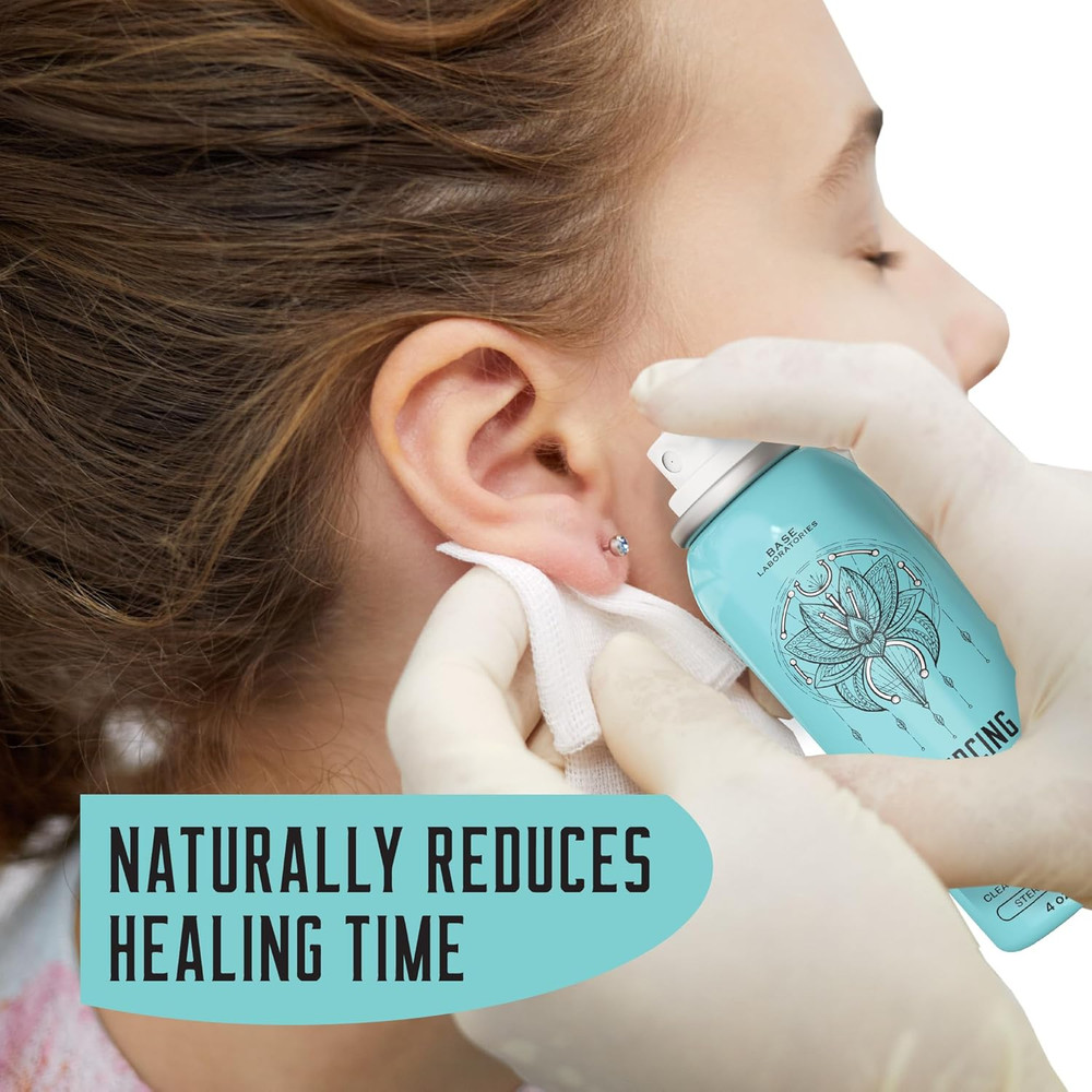 Piercing Aftercare Kit: Keloid & Piercing Bump Solution Oil(15Ml) + Piercing Aft