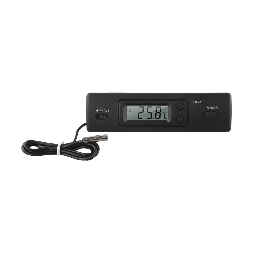 Car Thermometer LCD Screen Digital Clock Multi Function Temperature Display