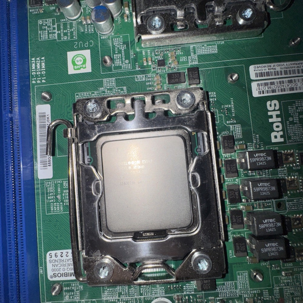 Supermicro X8DAL-I Dual Socket CPU Intel ATX Server Motherboard +CPU(1)