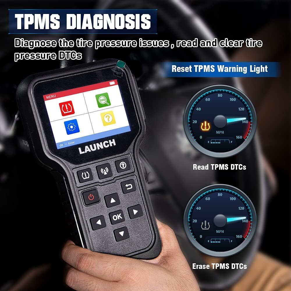 LAUNCH CRT5011E TPMS Relearn Tool Tire Pressure Sensor Programing Diagnosis Tool