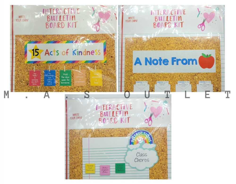 Interactive Bulletin Board Kit - Multiple Designs to Choose From