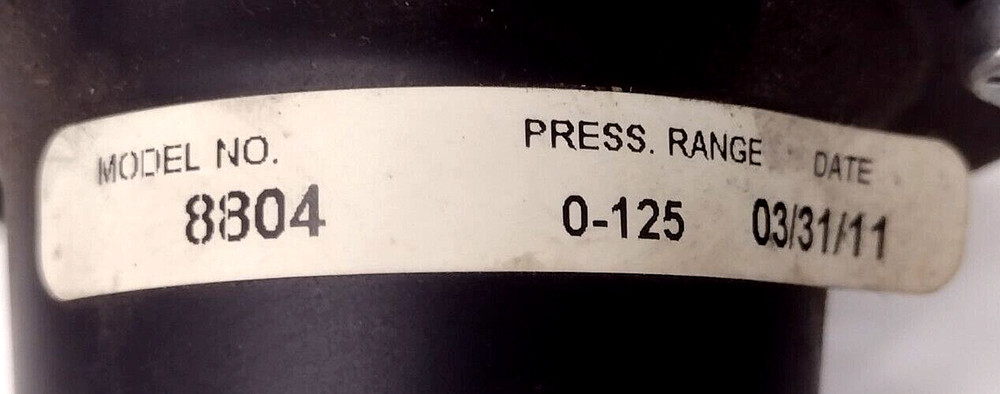 COILHOSE PNEUMATICS REGULATOR PRESS RANGE 0-125 MODEL NO. 8804