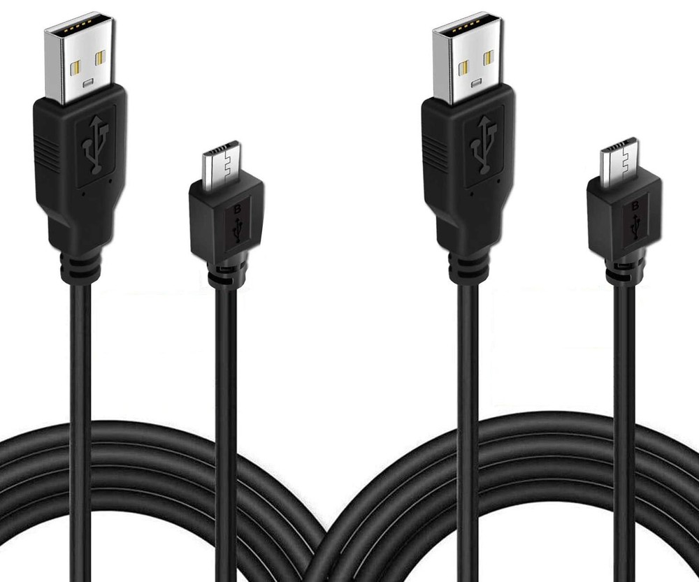 BATSOEASY 2 Pack 10ft Charging Cable Compatible with PS4 10 feet, Black