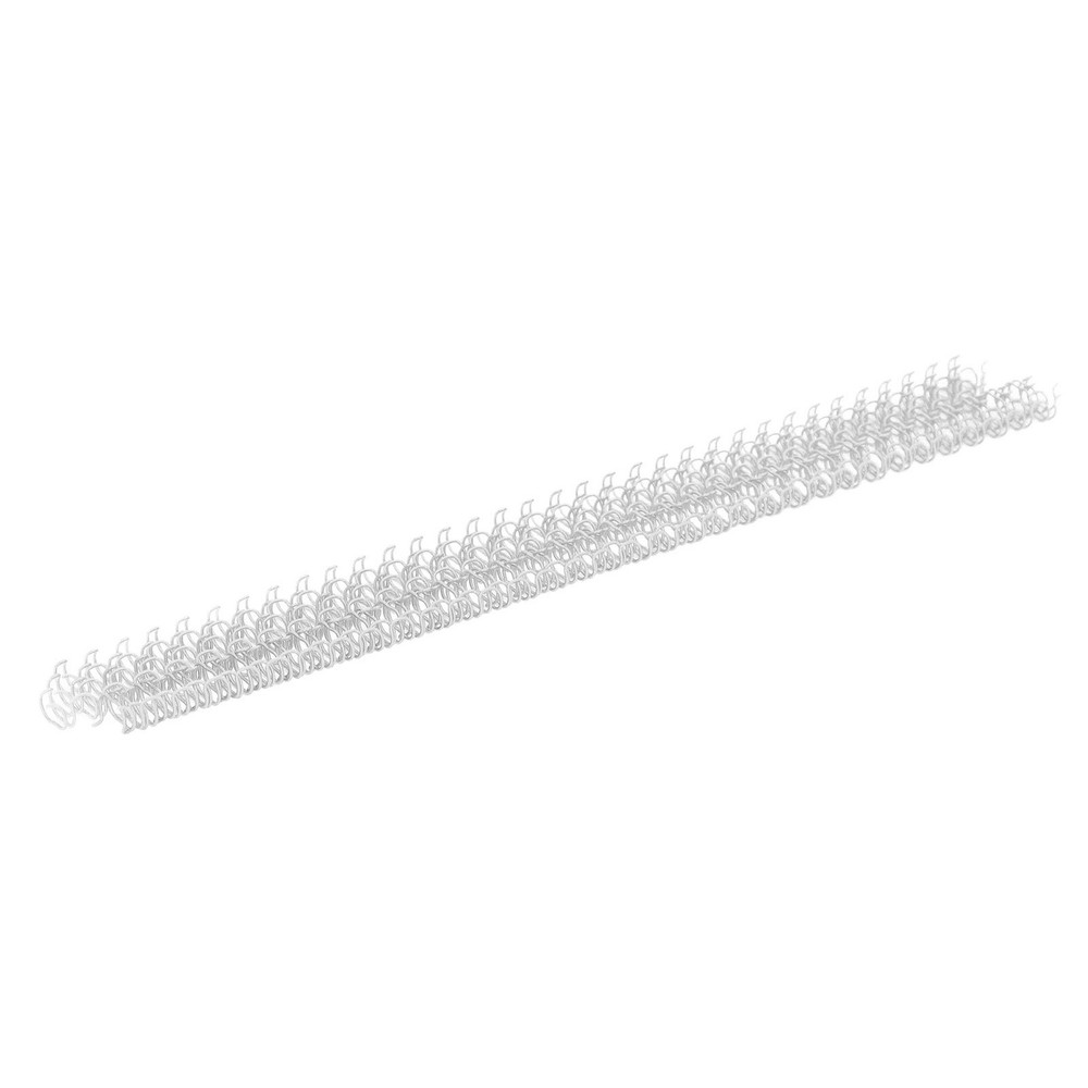 Silver 100x Double Loop Wire Binding Spine 20 Sheet Capacity 3:1 Pitch 34 Loop 6