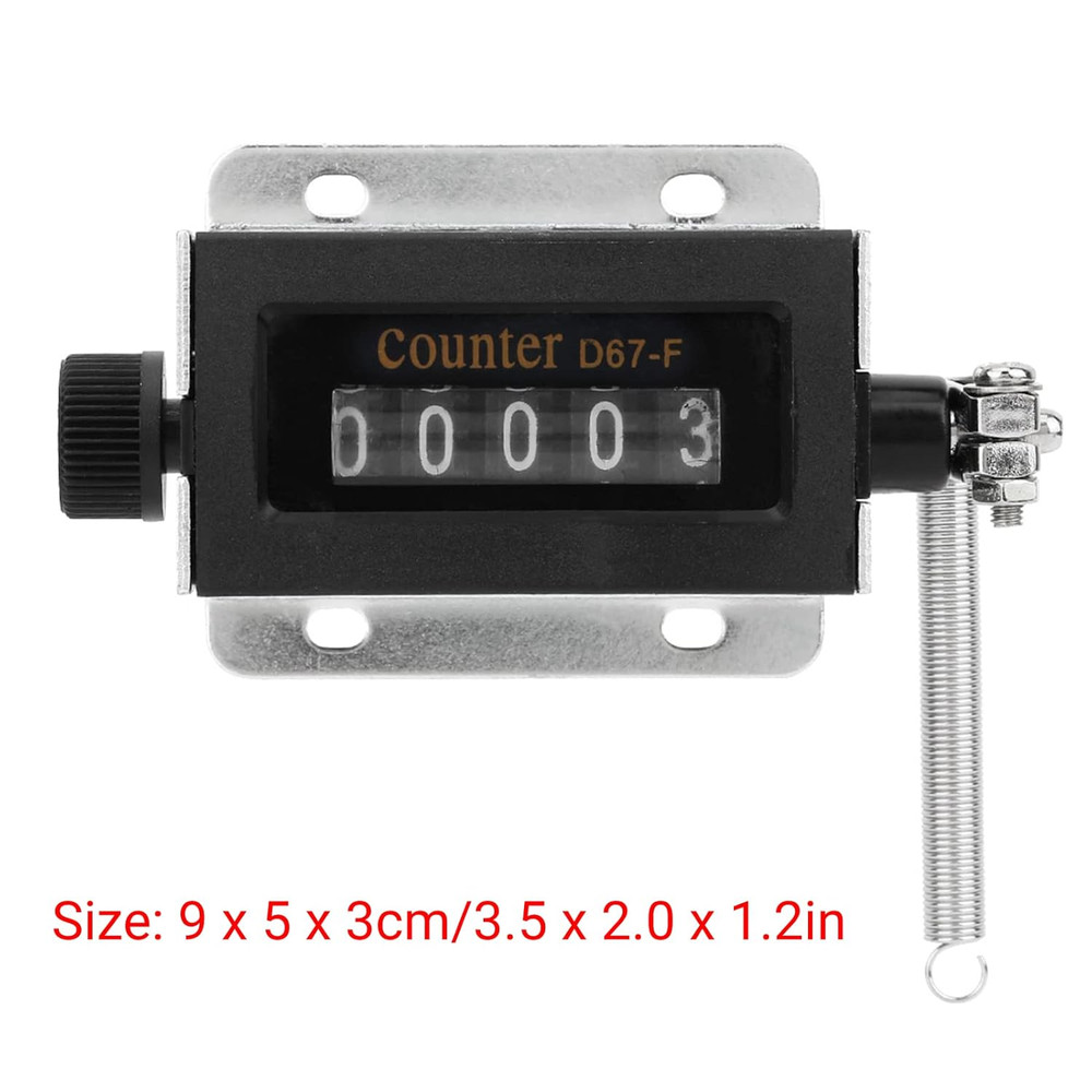 5 Digit Pull Counter D67-F 5 Digit Mechanical Resettable Manual Hand Pull Stroke