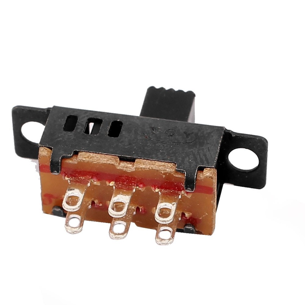 10Pcs 3 Position 6P DPDT Miniature PCB Slide Switch Latching Toggle Switch
