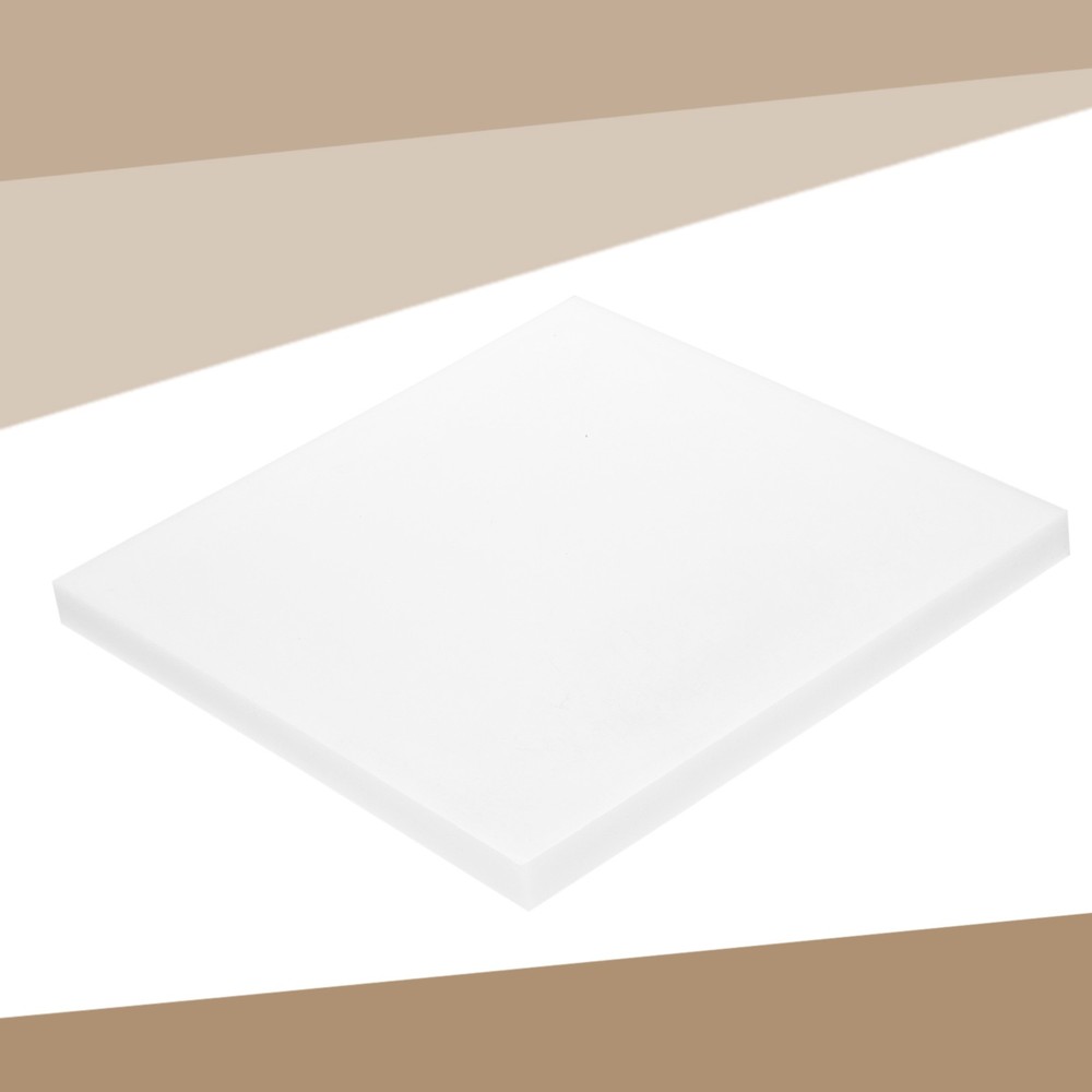 HDPE Plastic Sheet 3/4" Thick, 6.5" x 6.5" Polyethylene Plastic Blocks, White