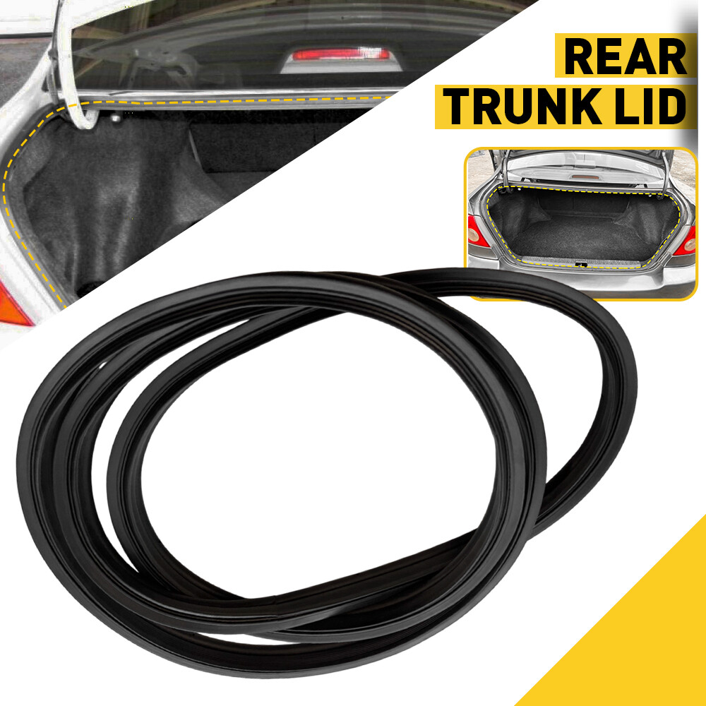 Weatherstrip Rear Trunk Lid Black Rubber For 2003-2008 Toyota Corolla Seal Strip
