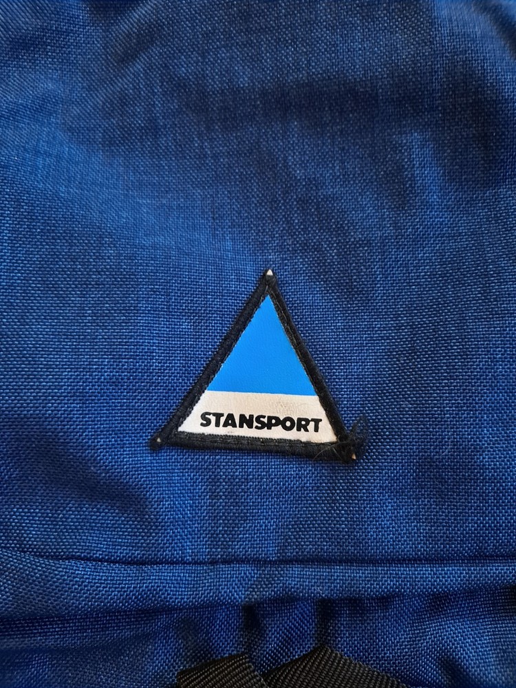 Stansport Backpack Canvas Blue School Book Bag