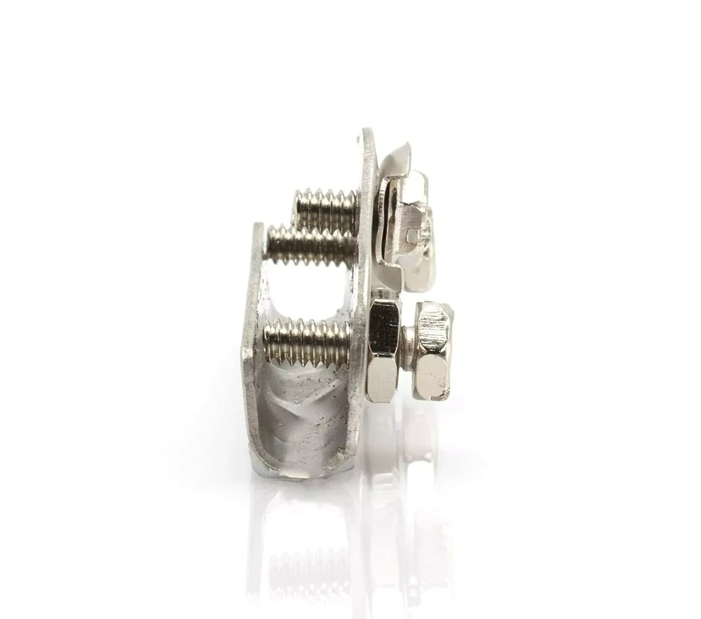 Front Meter Pan Ground Clamp Dish Approved Bonding UL High Strength Zinc