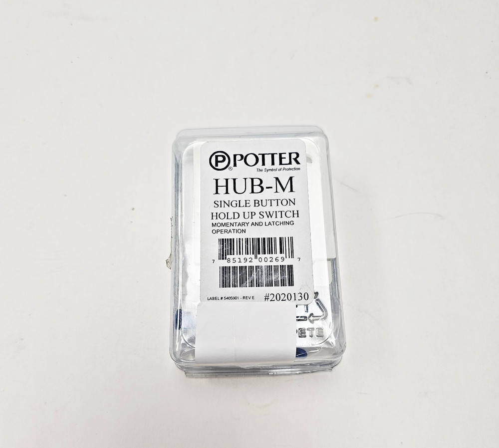 Potter HUB-M Single Button Hold Up Switch NEW (Open)
