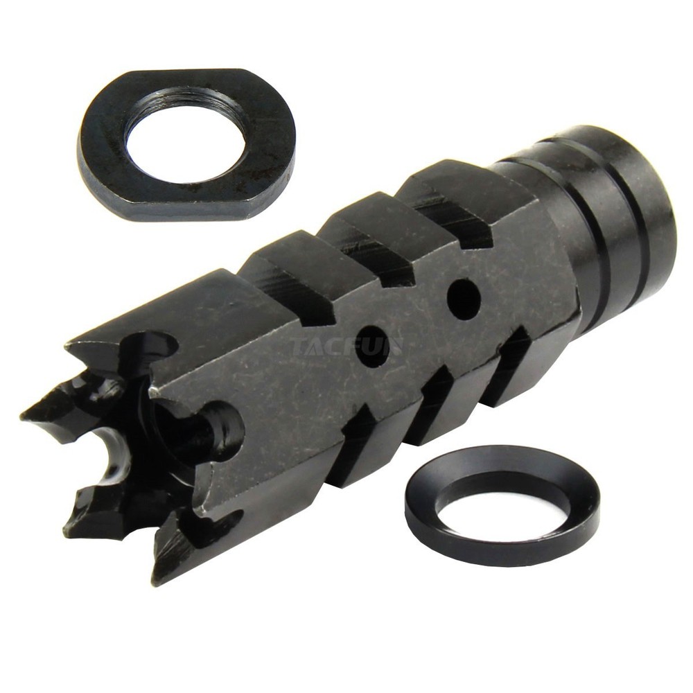 M1 Garand Muzzle Adapter + Shark Muzzle Brake 5/8x24 Thread All Steel