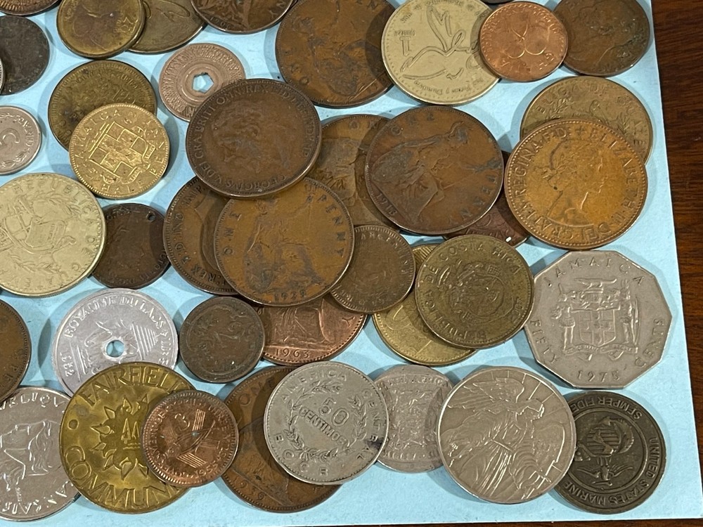 Assorted World Foreign Coins lot Better Coins High Value 072425