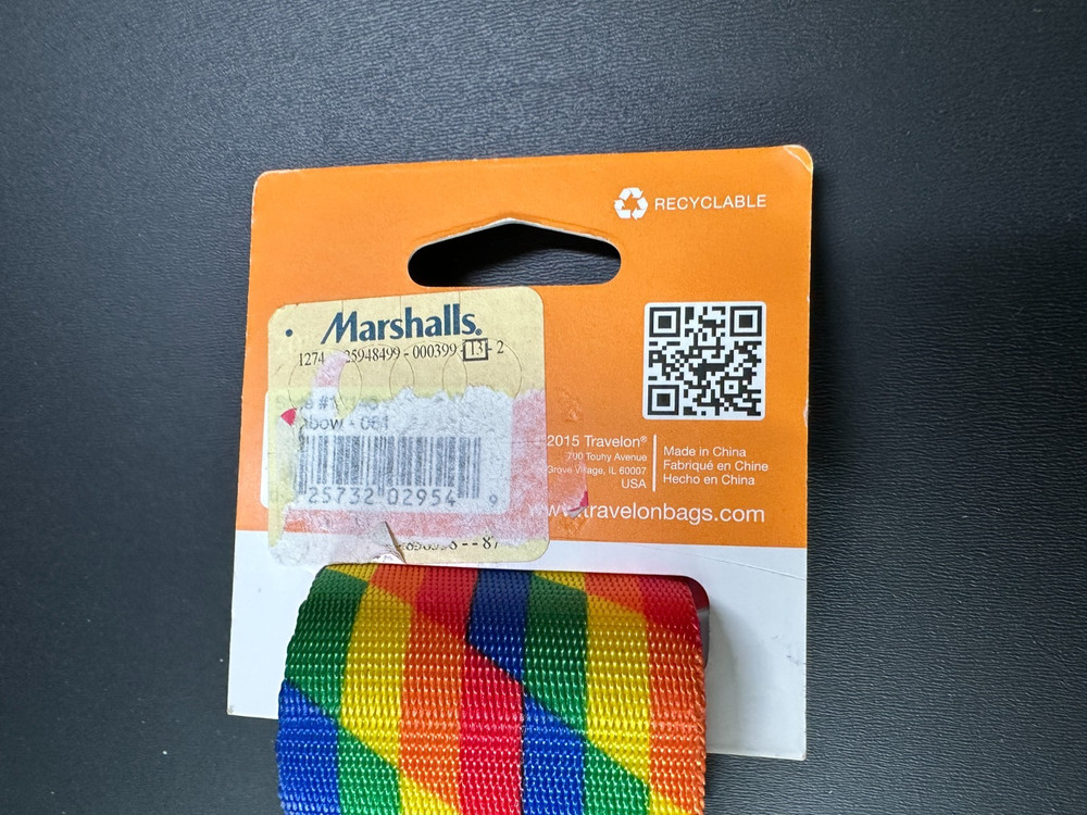 Travelon Rainbow Adjustable Luggage Strap