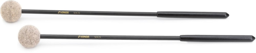 Sonor Orff SCH 23 Felt Xylophone Mallets - Medium Hard (3-pack) Bundle