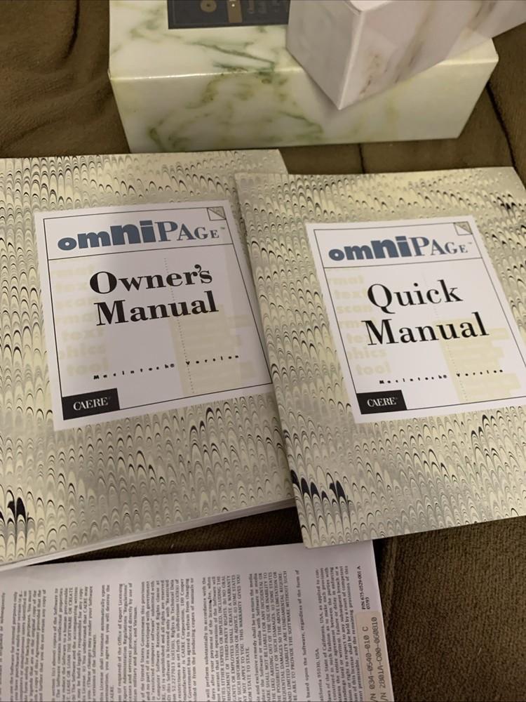 Omnipage Professional Macintosh Version 2.1 Vintage Software Box Set