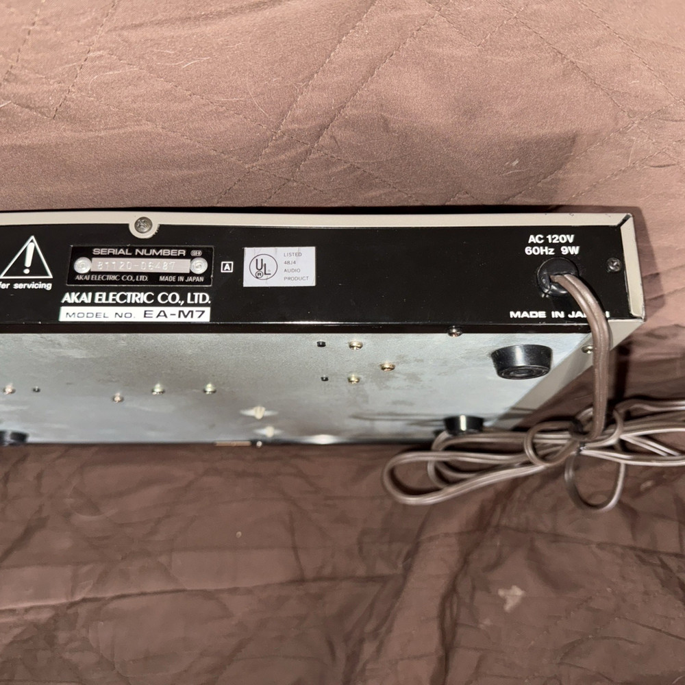 Akai Clarity EA-M7 Equalizer Spectrum Analyzer Fully Tested