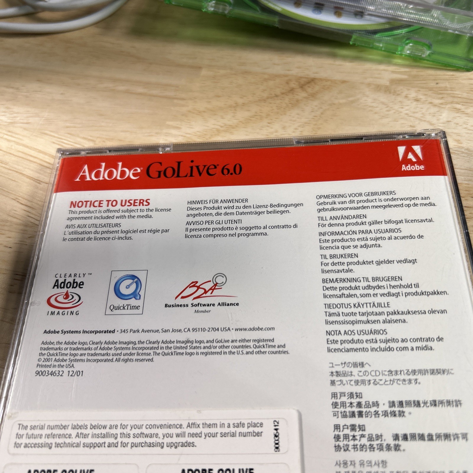 Adobe GoLive 6.0 (Retail) Upgrade for Mac