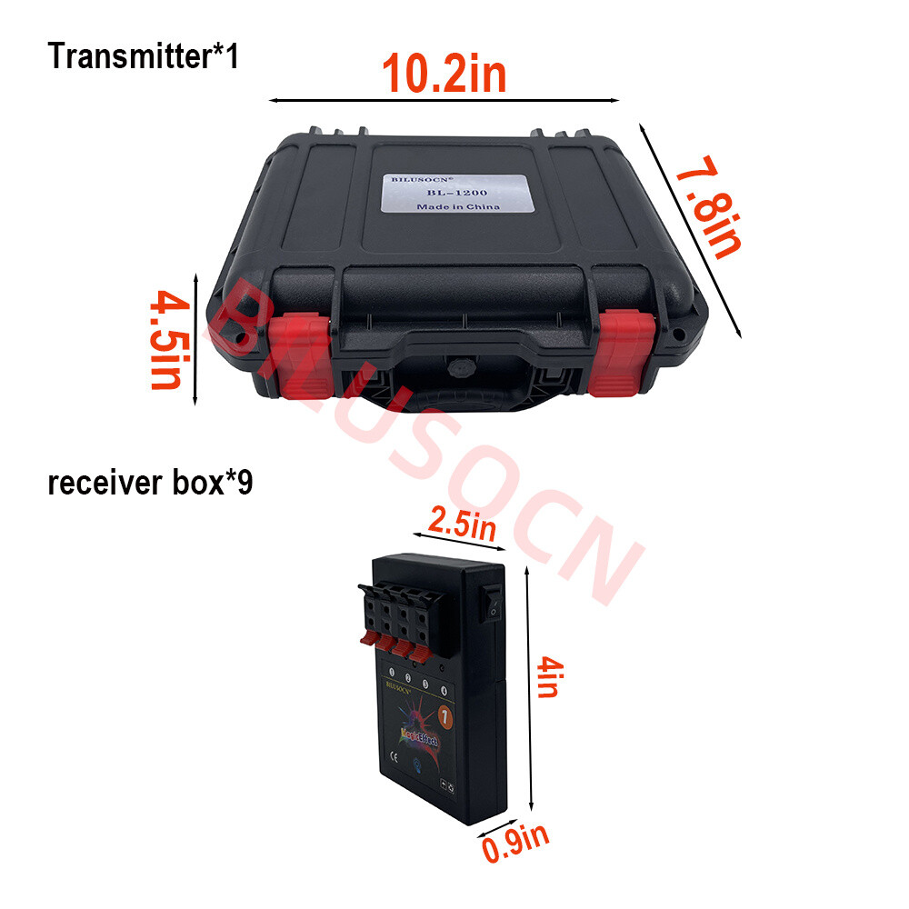 24 Cues Fireworks Firing System,500M 1200 Cues Wireless Control Ship From USA