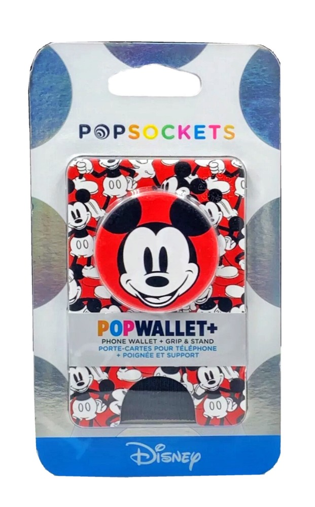 PopSockets Popwallet Plus Disney Mickey Mouse CC ID Holder Pop Wallet Pop Socket