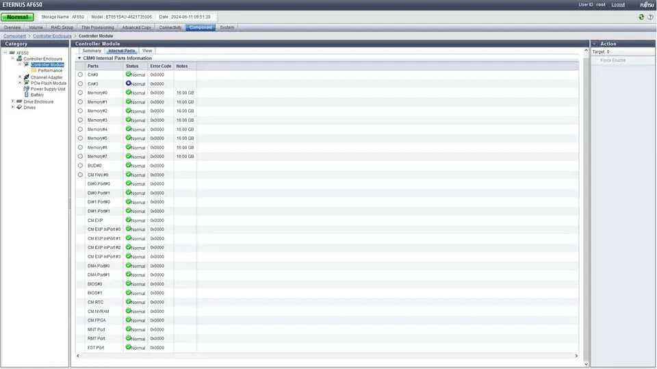 Fujitsu Eternus AF650 All Flash Array 3U Controller Enclosure FTS:ET651SAU