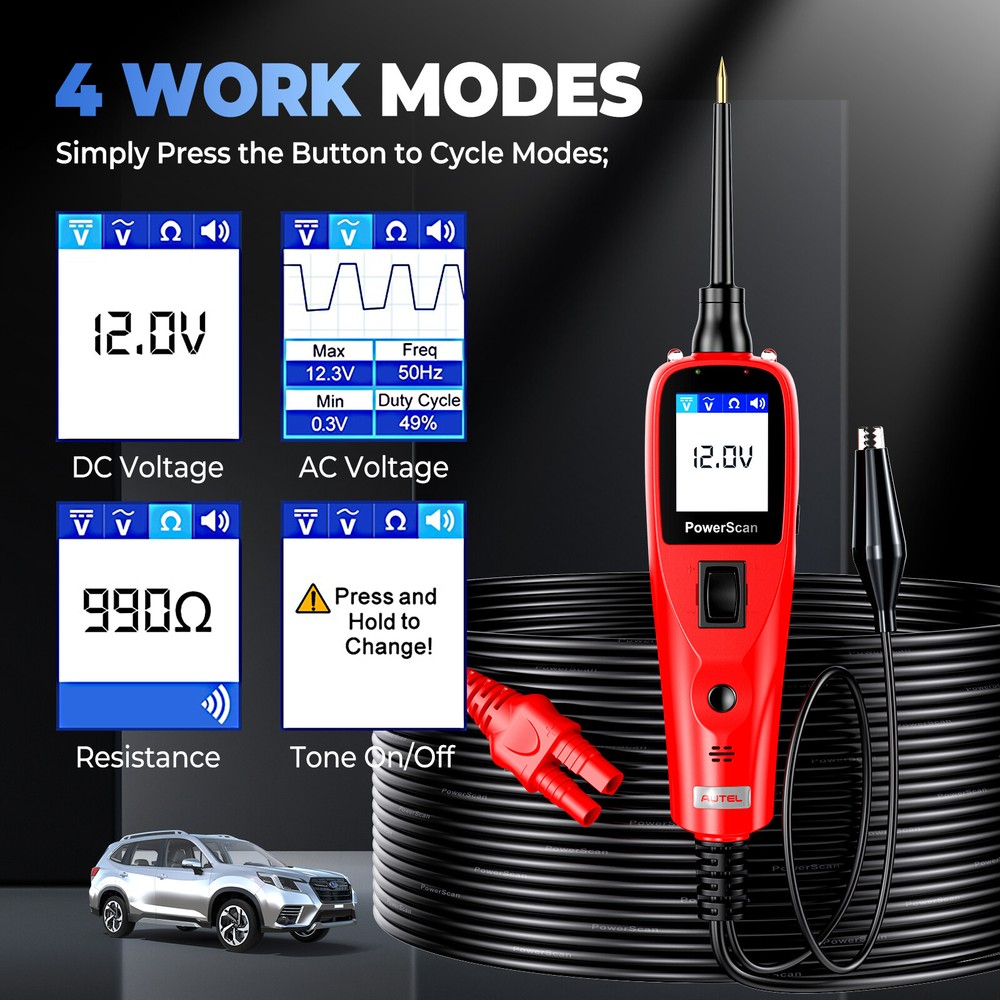 Autel PowerScan PS100 Circuit Tester Electrical Diagnostic Power Probe 12V / 24V