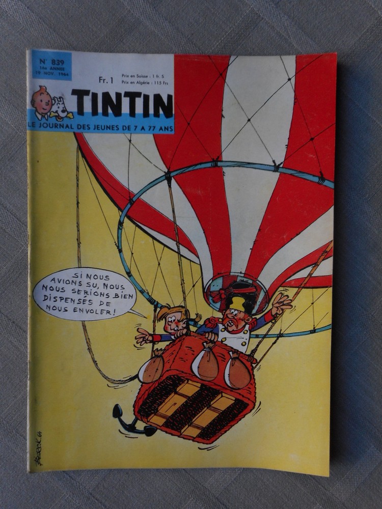 Hebdo Tintin 1St Series No. 839 Correct Condition Without More