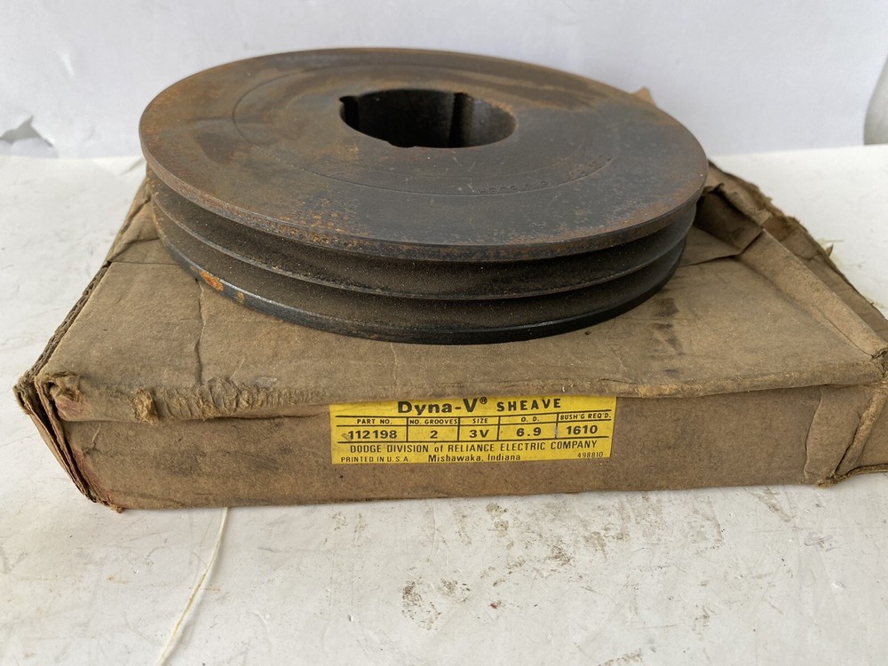 Dodge Dyna-V Sheave  112198 3V 2 Grooves