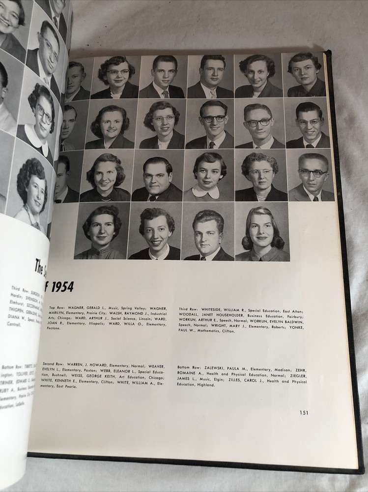 1954 Illinois State Normal University Year Book Yearbook
