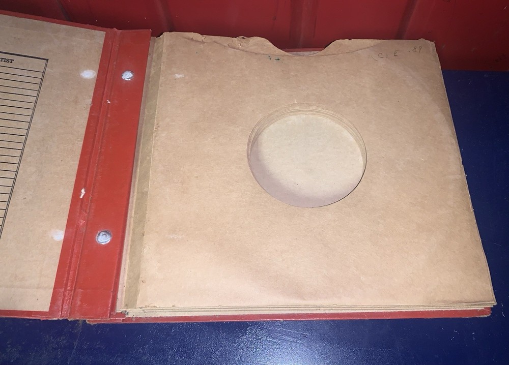 Antique 12 Page 10 Inch Record Case