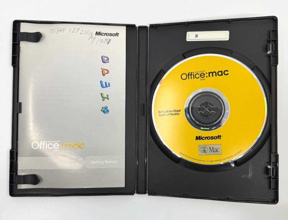 Microsoft Office Mac 2004 Includes Product Key