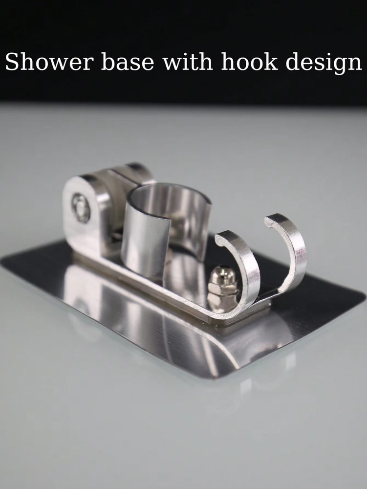 Adjustable Shower Head Holder - No-Drill Self-Adhesive Wall Mount Bracket