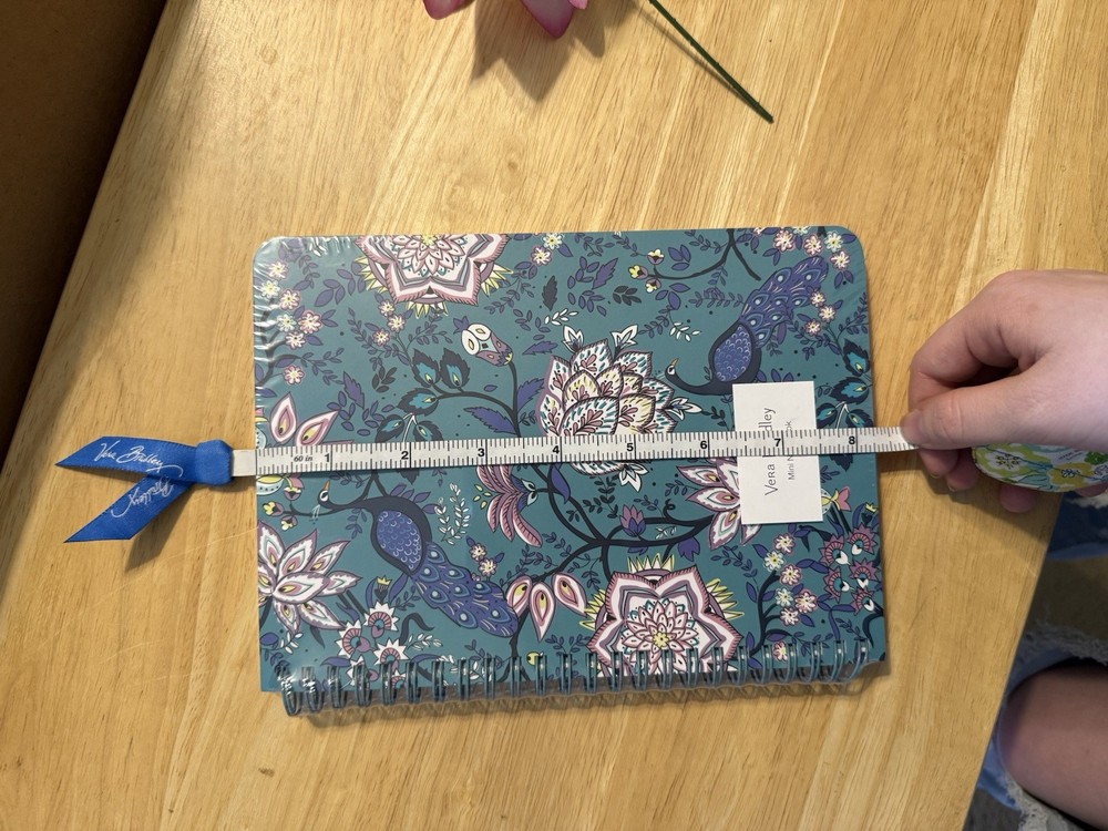 Vera Bradley Peacock Garden Mini Notebook NWT