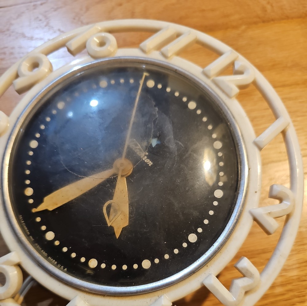 Vintage RARE Telechron Plug In Wall Clock Works