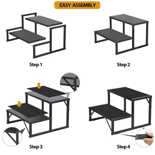 Hot Tub Step 500LBS Capacity Spa Side Step 2-Step Stairs Edge Spa Step 2 Step