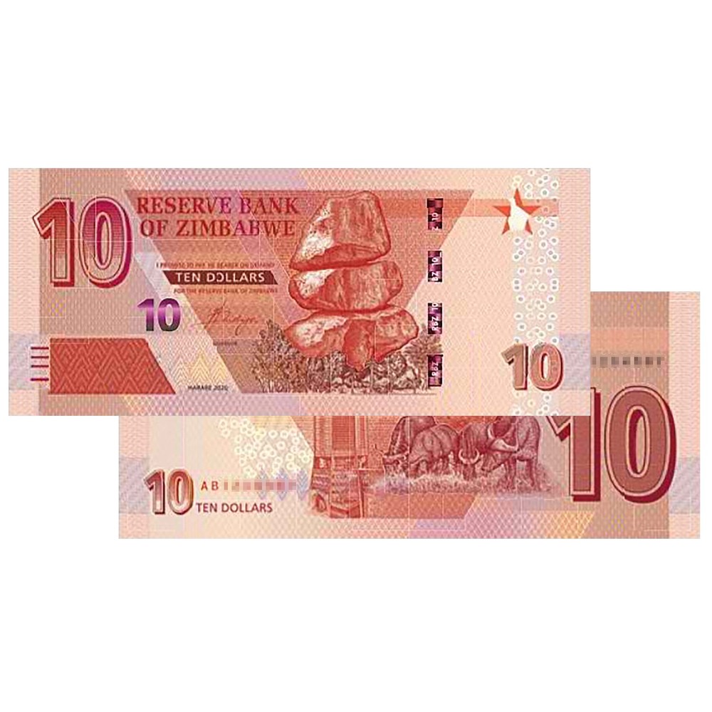 NEW 2020 - $10 Zimbabwe Banknote Uncirculated