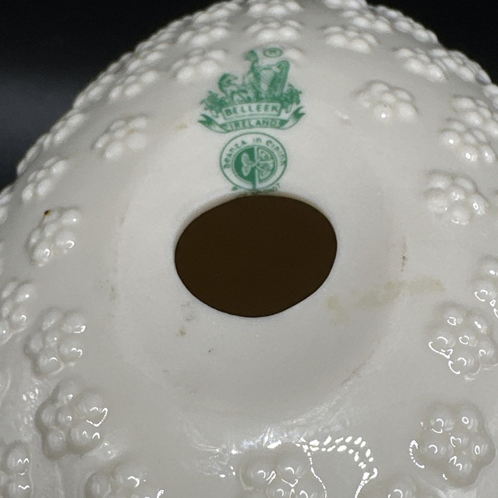 Large 5" Vintage Belleek Easter Egg
