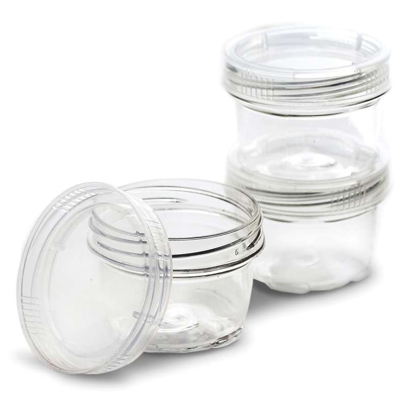 Bead Storage Screw-Top Cups 1.5oz 3/Pkg