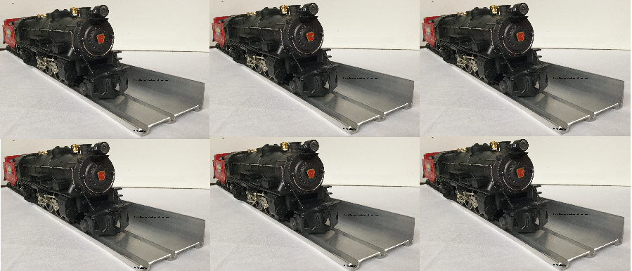 O SCALE TRAIN DISPLAY SHELVES / 6 PACK + 12 END CAPS