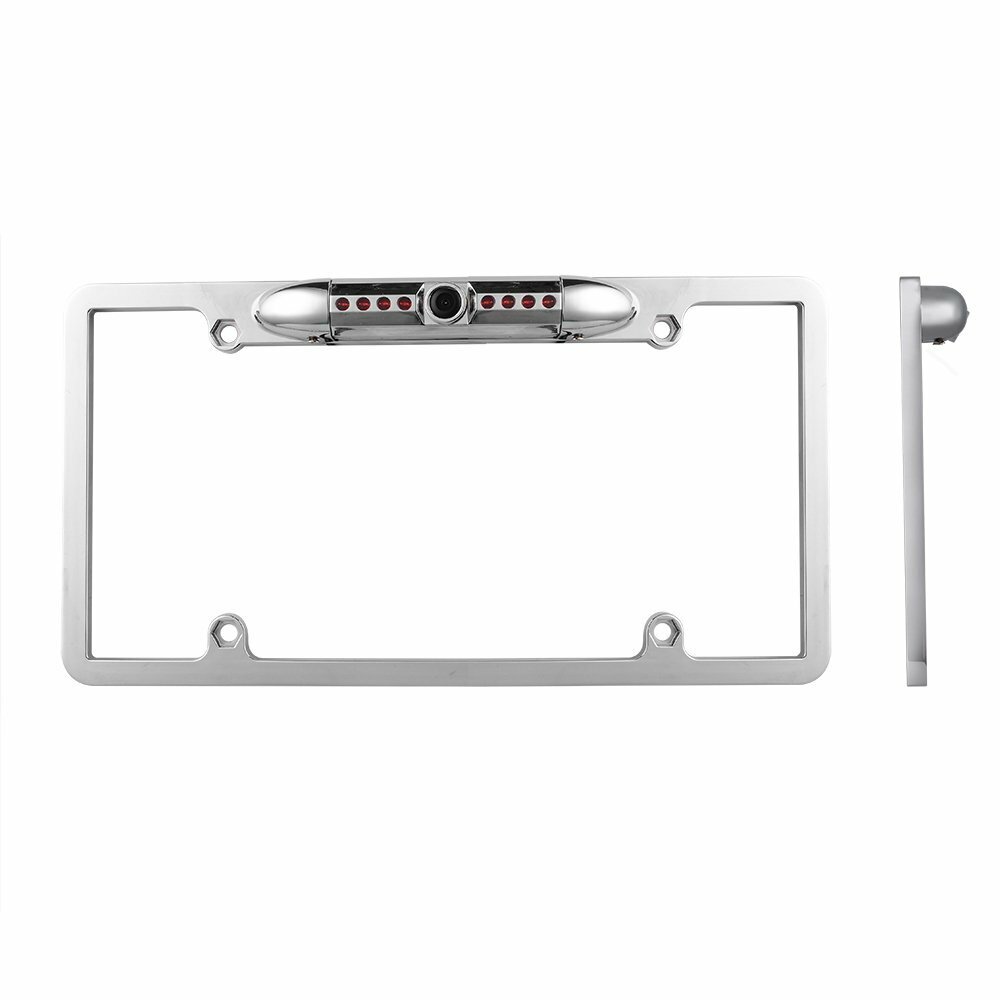 Backup Camera Rearview License Plate Frame for BOSS BE7ACP.XC