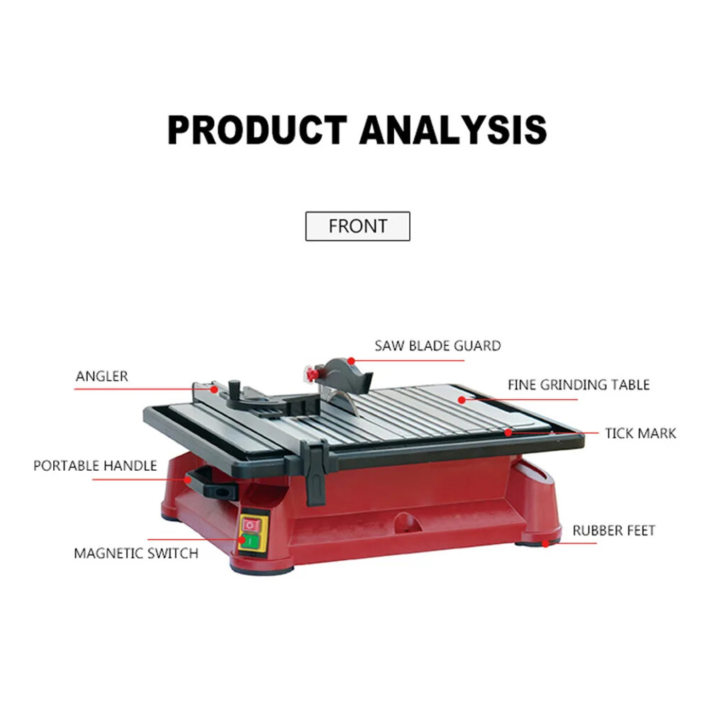 Tile Cutting Machine 220V Marble Angle Cutter Portable Tile Brick Stone