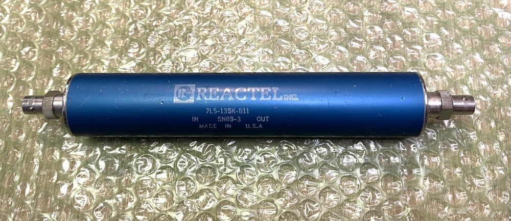 Lot of 8 tubular REACTEL bandpass filter