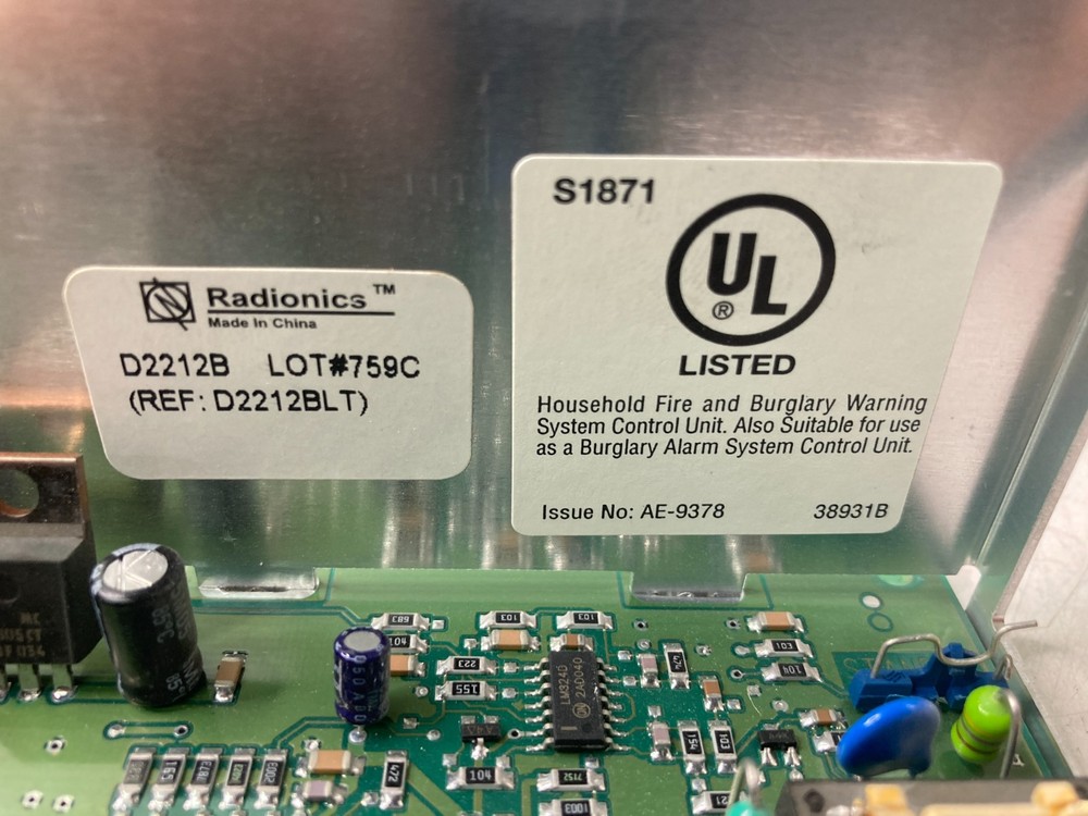 Bosch/Radionics Digital Alarm Control Panel Board D2212B